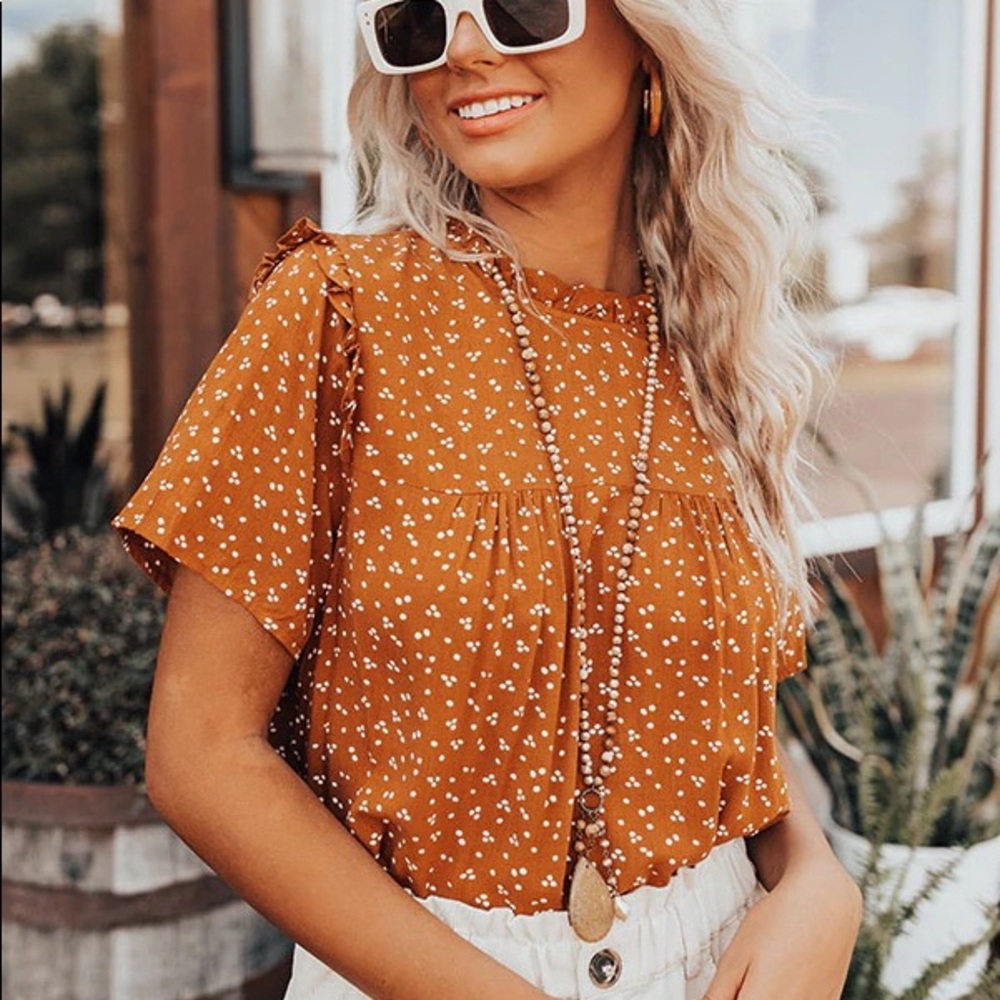Dot pattern shift top in rust